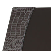 Castlerock Gray Italian Patent Leather 34 x 20 Desk Pad